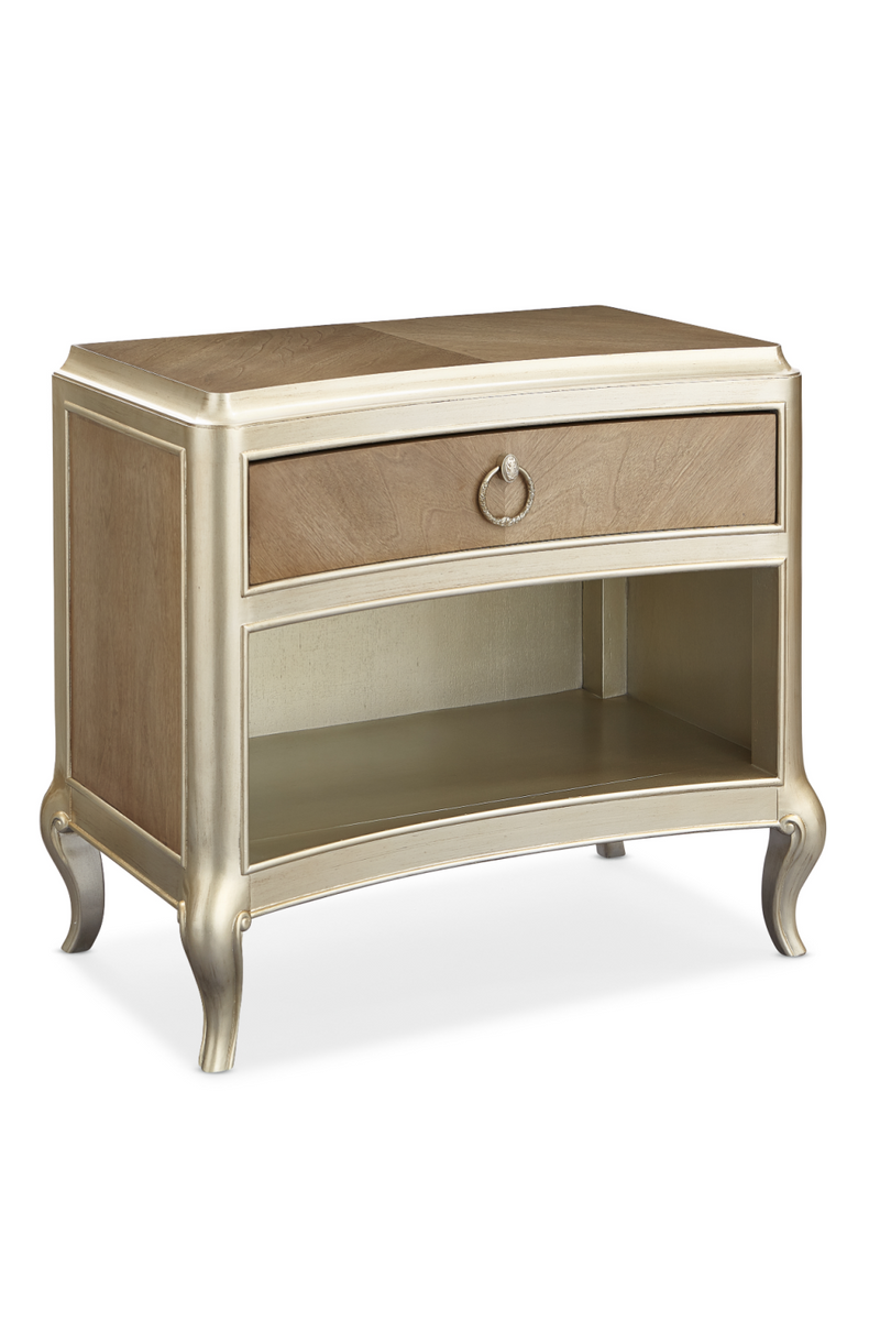 Mid-Century Modern Hardwood Nightstand | Caracole Fontainebleau | Oroatrade.com