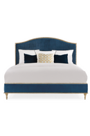 Blue Modern Platform Bed | Caracole Fontainebleau | Oroatrade.com