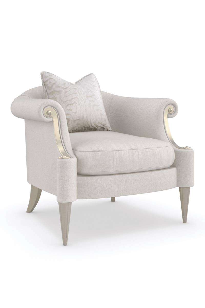Scroll-Armed Lounge Chair | Caracole Lillian | Oroatrade.com