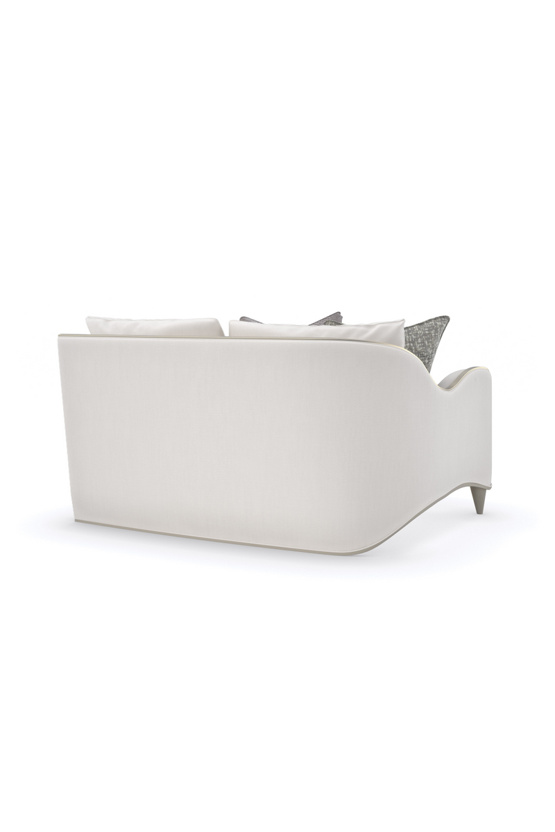 White Chenille Modular Sofa | Caracole Lillian | Oroatrade.com