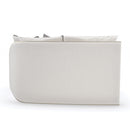 Contract furniture - Cream Chenille Right-Armed Sofa - www.oroatrade.com