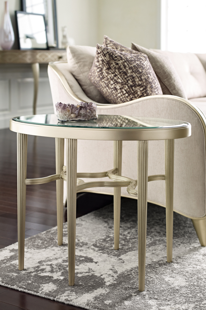 Oval Modern Cocktail Table | Caracole Lillian | Oroatrade.com