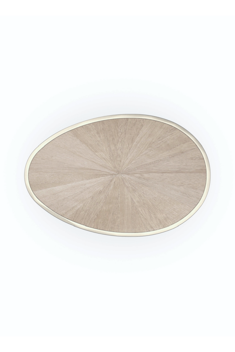 Fan Motif Oval Side Table | Caracole Spot | Oroatrade.com