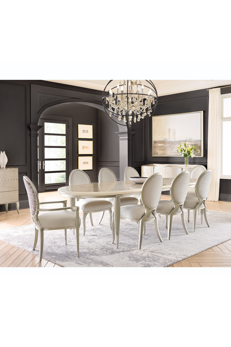 Oval Extendable Dining Table | Caracole Lillian | Oroatrade.com