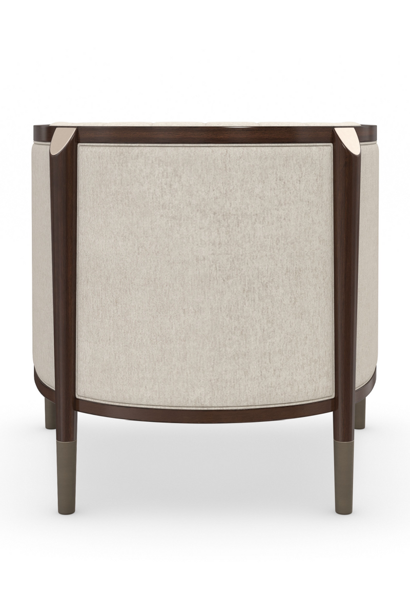 Cream Tufted Barrel Chair | Caracole The Oxford | Oroatrade.com