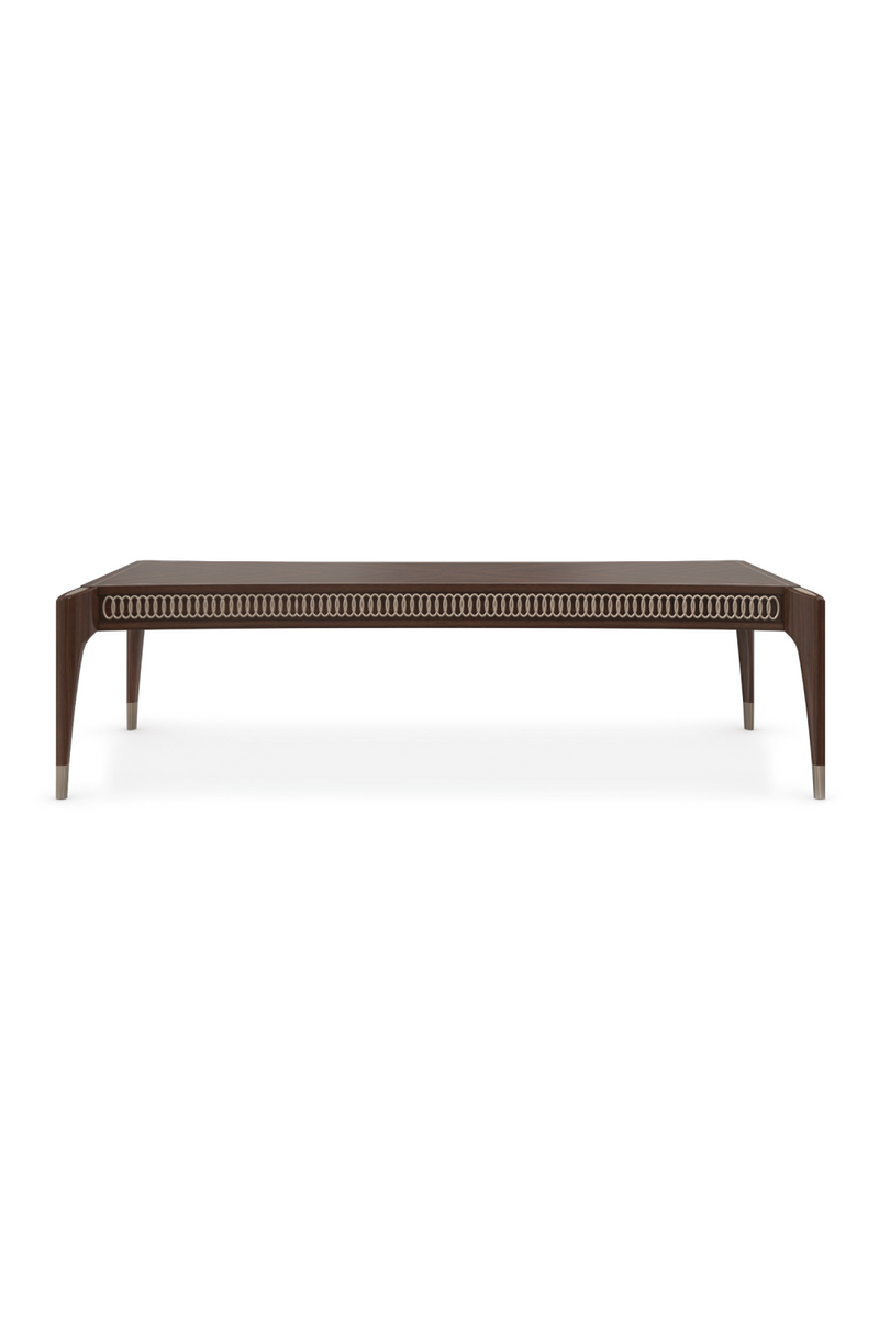 Brown Wooden Classic Coffee Table | Caracole The Oxford | Oroatrade.com