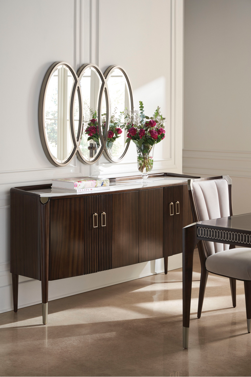 Dark Brown Wooden Sideboard | Caracole The Oxford | Oroatrade.com