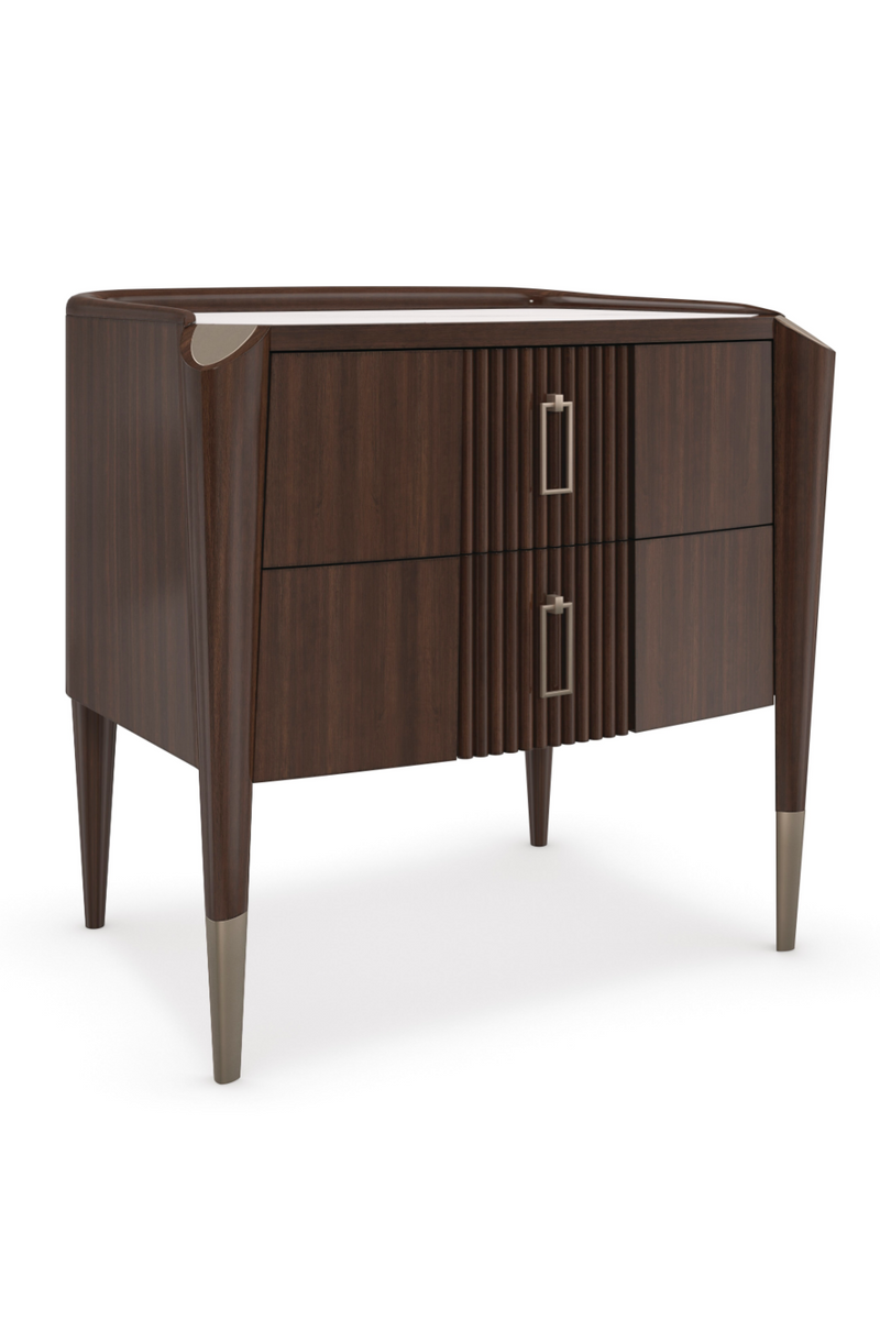 Dark Wood Classic Nightstand | Caracole The Oxford | Oroatrade.com