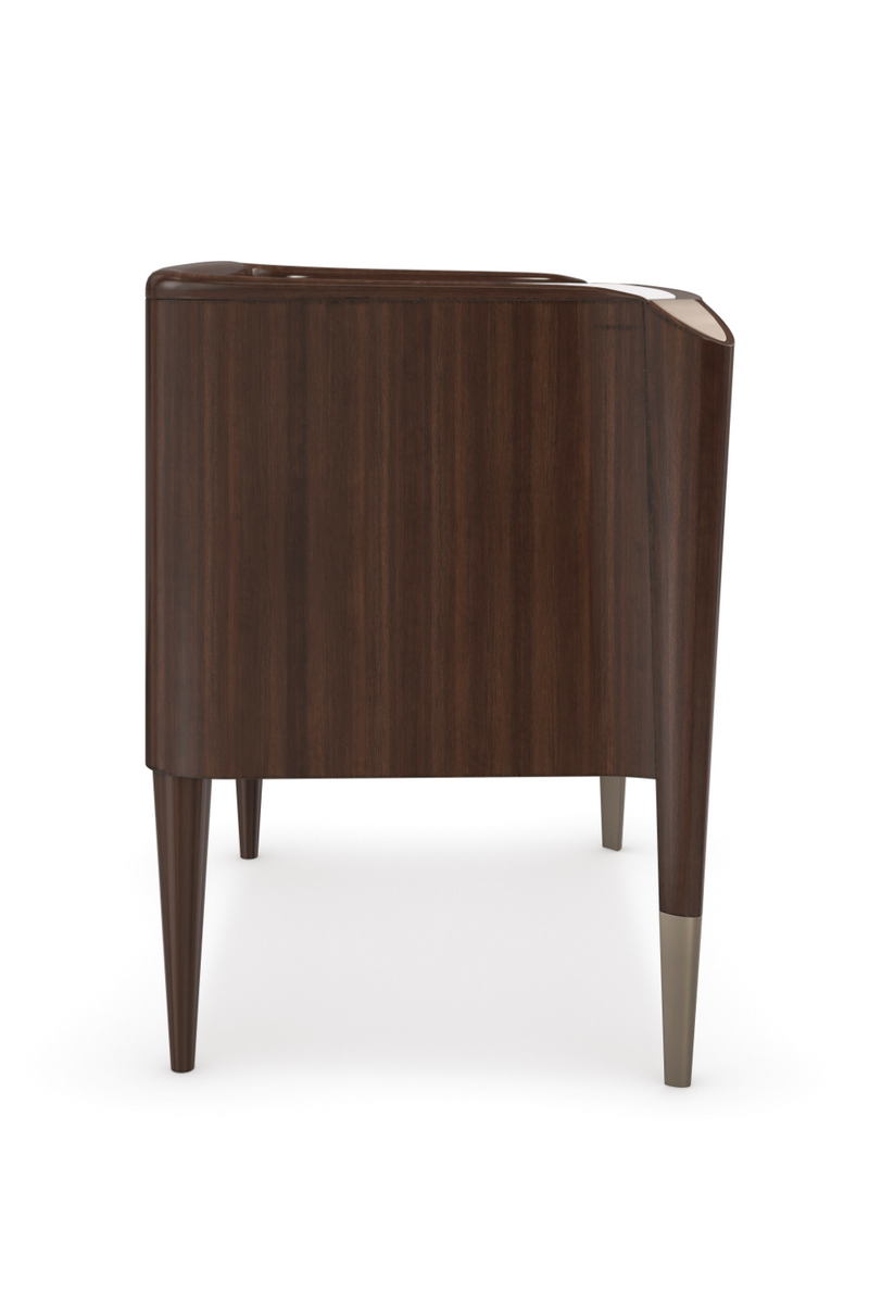 Dark Wood Classic Nightstand | Caracole The Oxford | Oroatrade.com