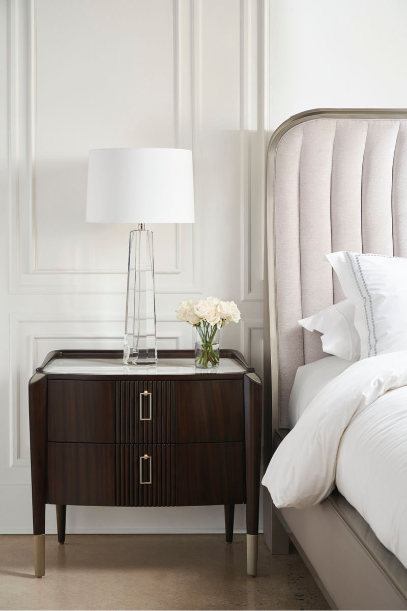 Dark Wood Classic Nightstand | Caracole The Oxford | Oroatrade.com