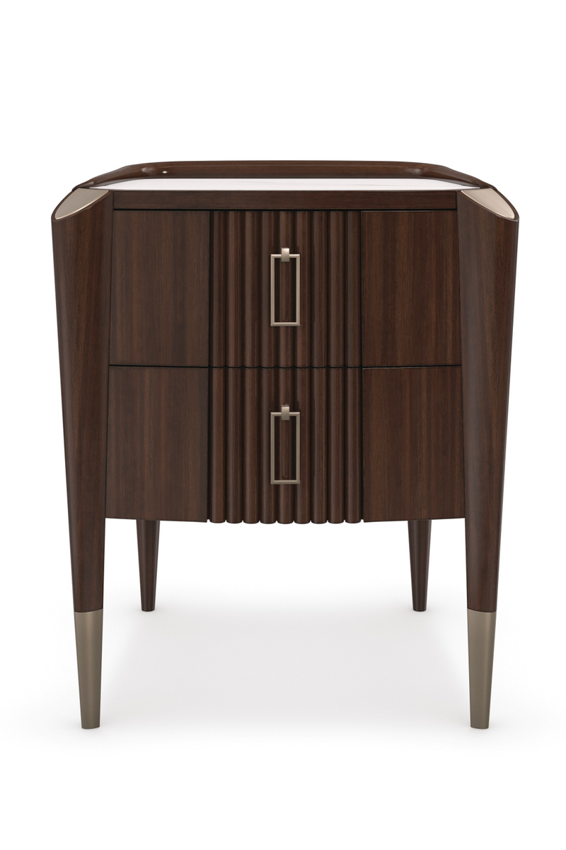 Dark Wood Classic Nightstand | Caracole The Oxford | Oroatrade.com