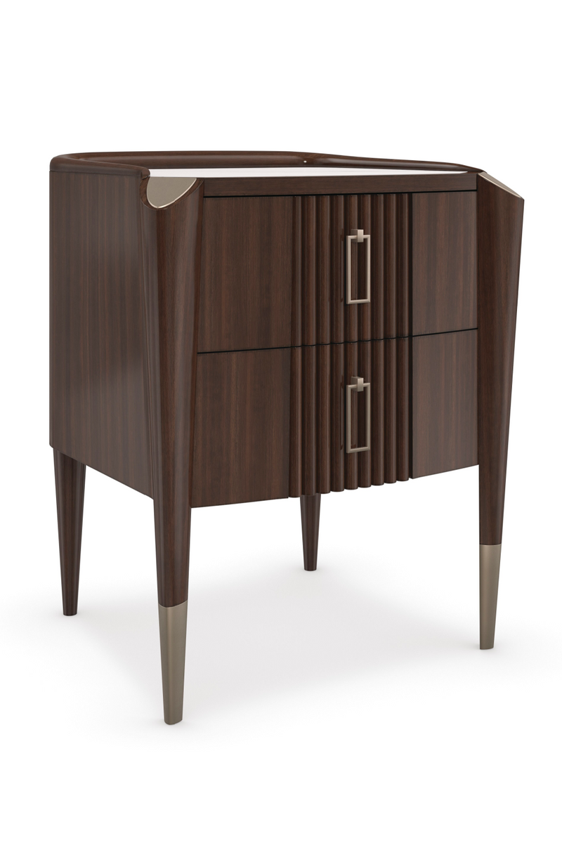 Dark Wood Classic Nightstand | Caracole The Oxford | Oroatrade.com