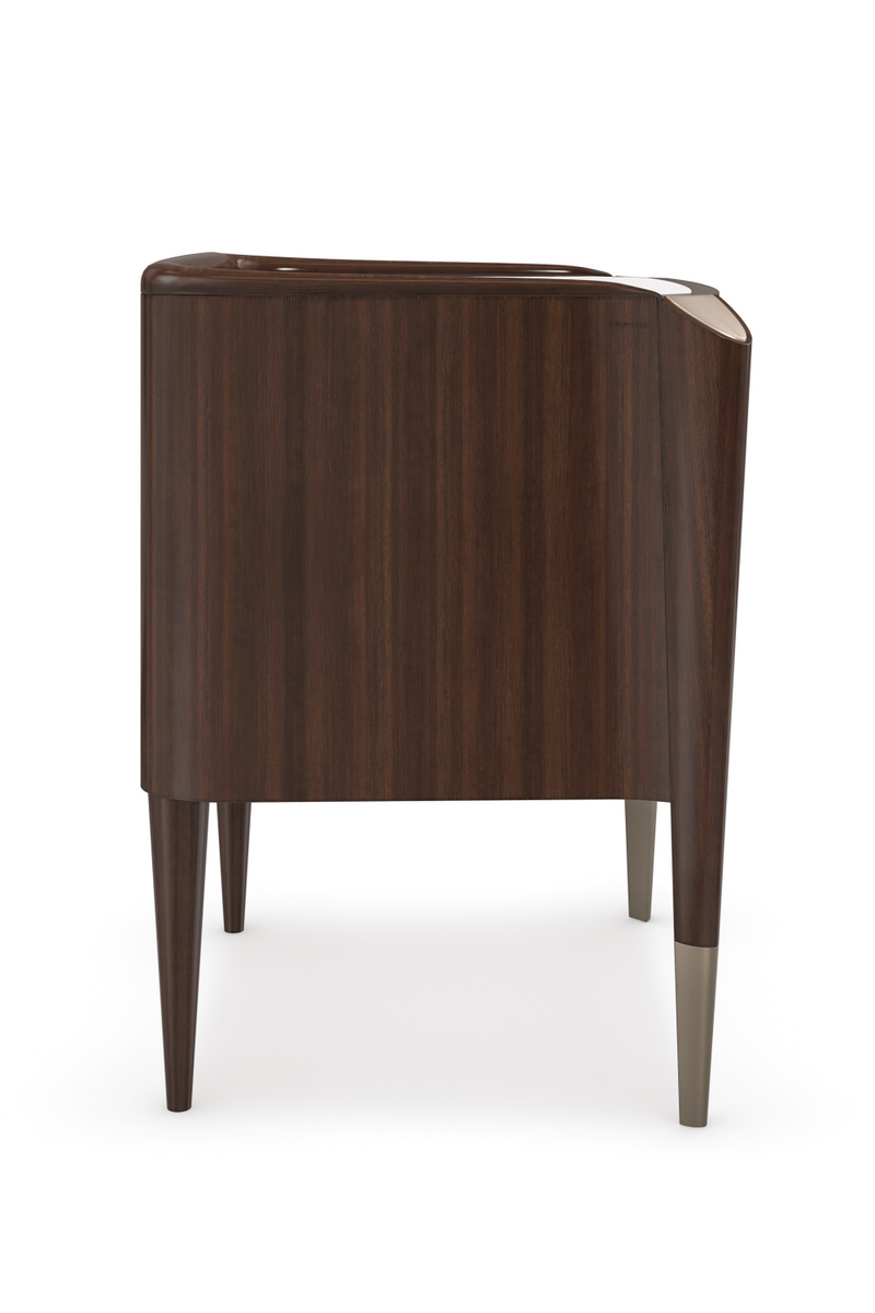 Dark Wood Classic Nightstand | Caracole The Oxford | Oroatrade.com