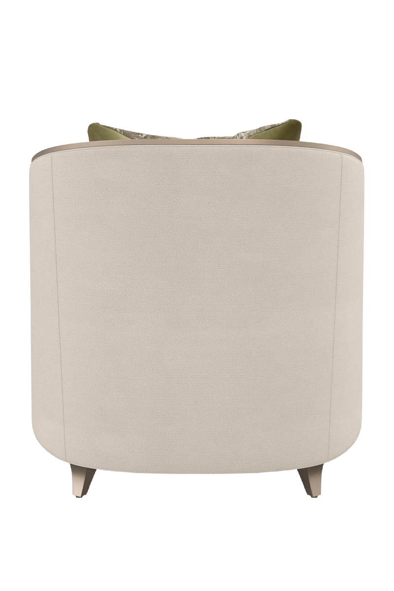 Cream Modern Barrel Chair | Caracole Valentina Matching | Oroatrade.com