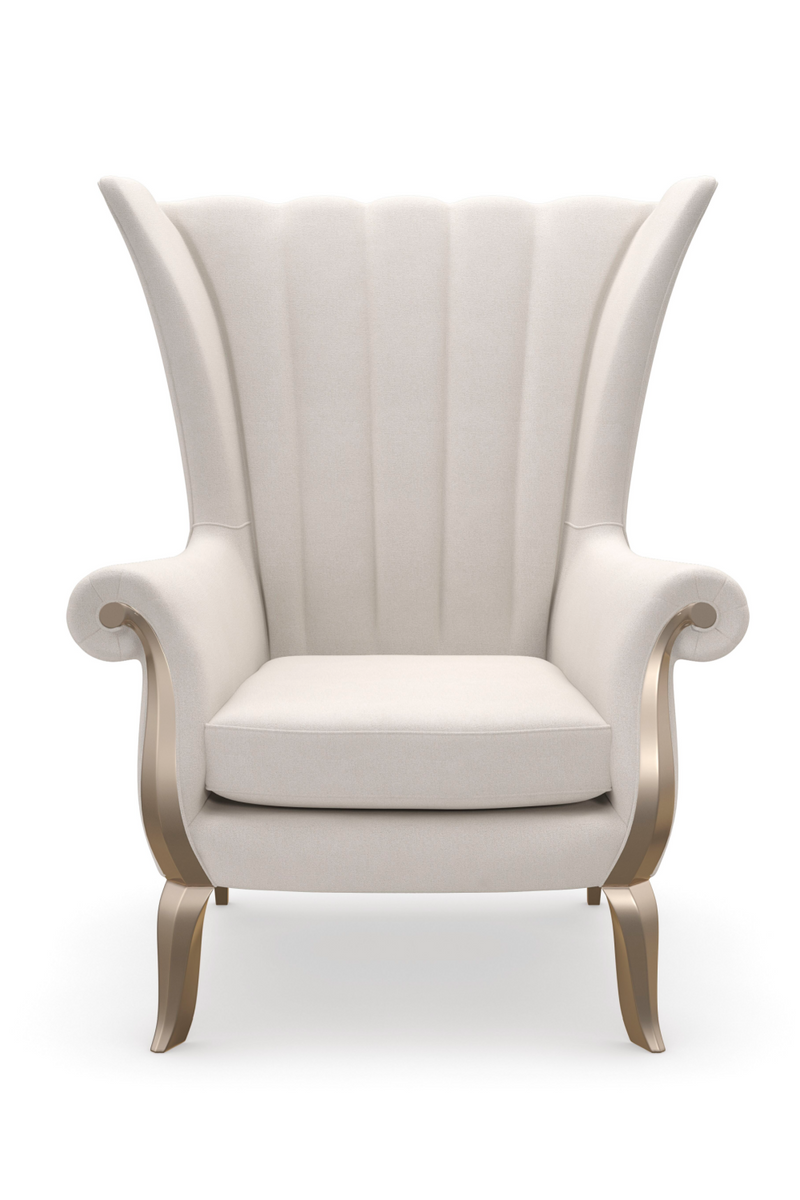 Cream Wingback Accent Chair | Caracole Valentina | Oroatrade.com