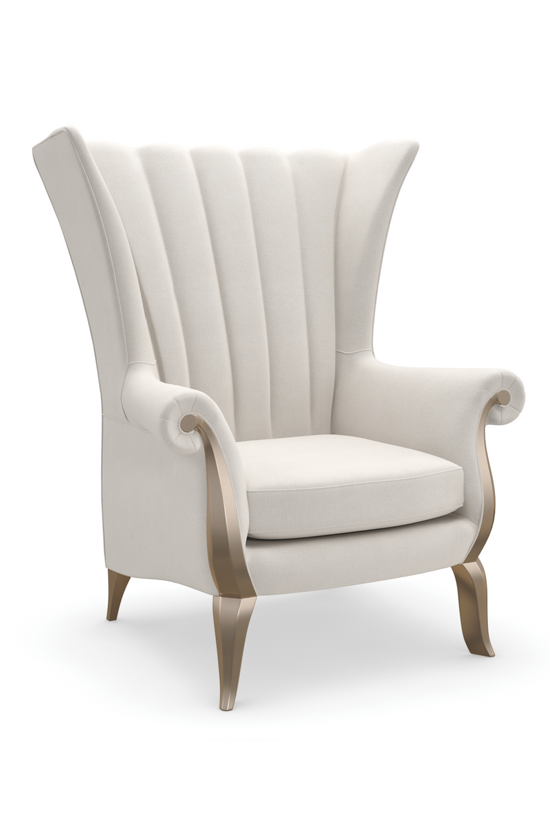 Cream Wingback Accent Chair | Caracole Valentina | Oroatrade.com