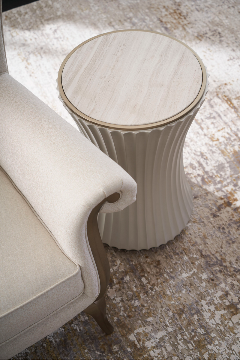 Cream Wingback Accent Chair | Caracole Valentina | Oroatrade.com