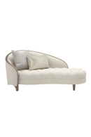 Cream Velvet Tufted Chaise | Caracole Valentina | Oroatrade.com