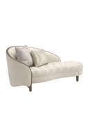Cream Velvet Tufted Chaise | Caracole Valentina | Oroatrade.com