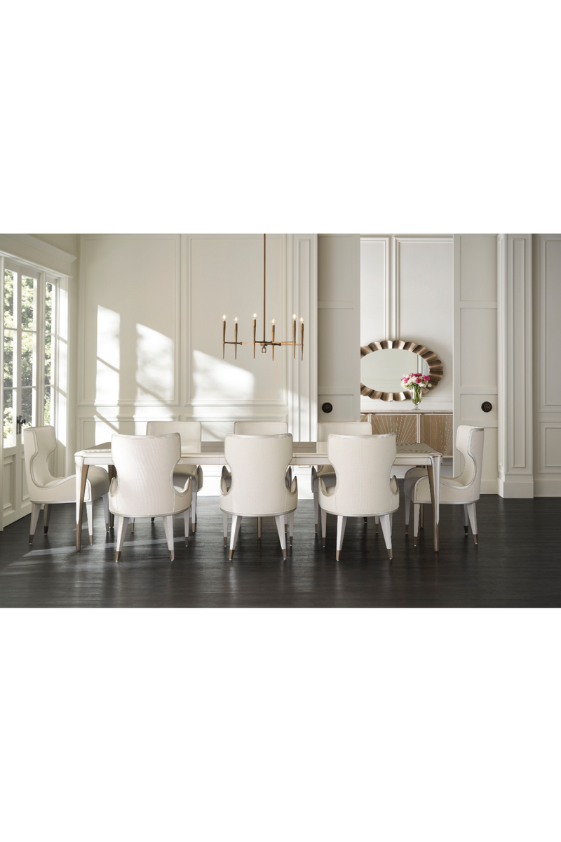Silver Sandalwood Dining Table | Caracole Valentina | Oroatrade.com