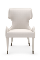 Sculptural White Modern Armchair | Caracole Valentina | Oroatrade.com