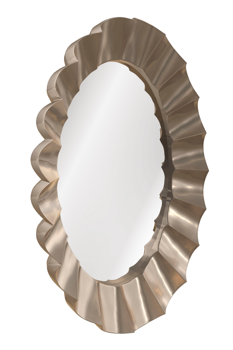 Scalloped Oval Mirror | Caracole Valentina | Oroatrade.com