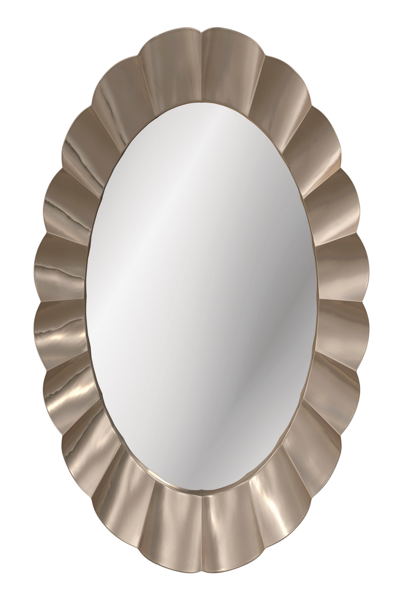 Scalloped Oval Mirror | Caracole Valentina | Oroatrade.com
