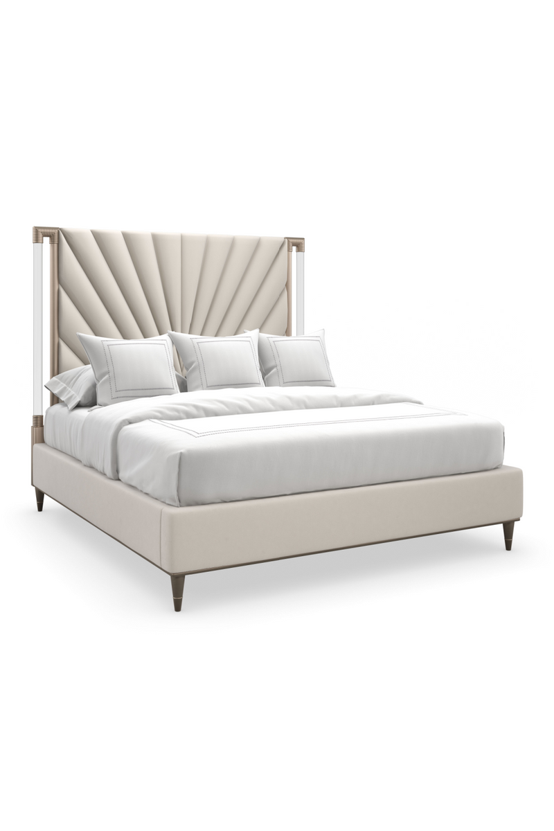 Taupe Tailored Bed | Caracole Valentina | Oroatrade.com