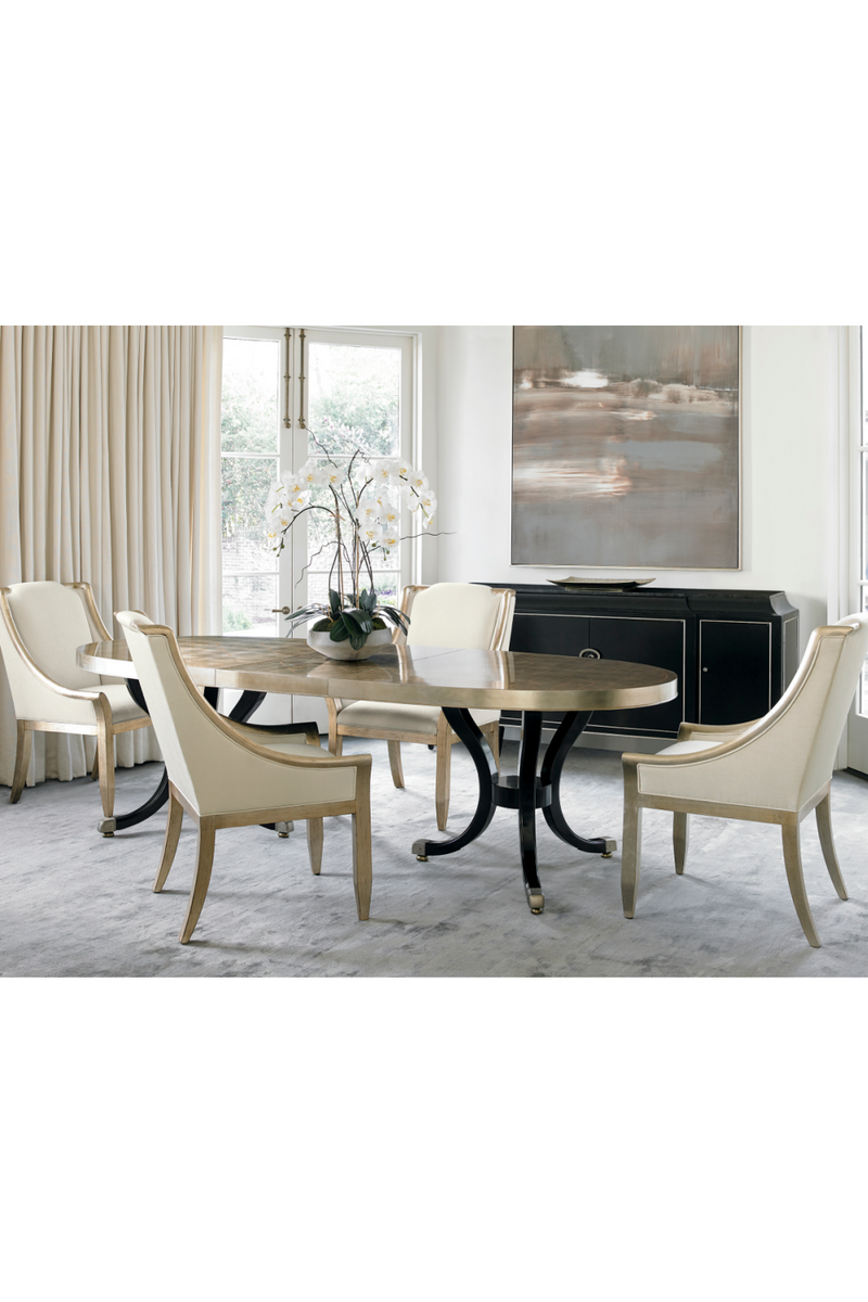 Latticed Oval Dining Table | Caracole Draw Attention | Oroatrade.com