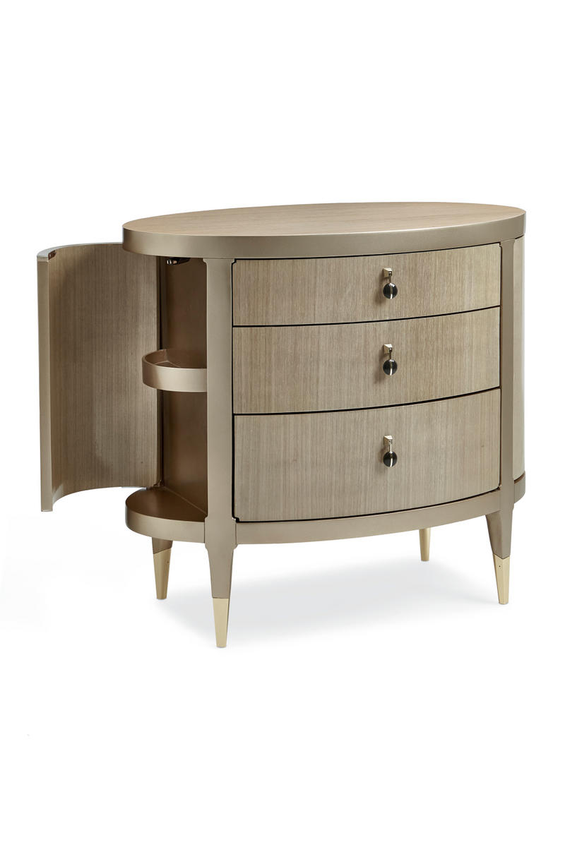 Mid-Century Modern Oval Nightstand | Caracole A Dream Come True | Oroatrade.com