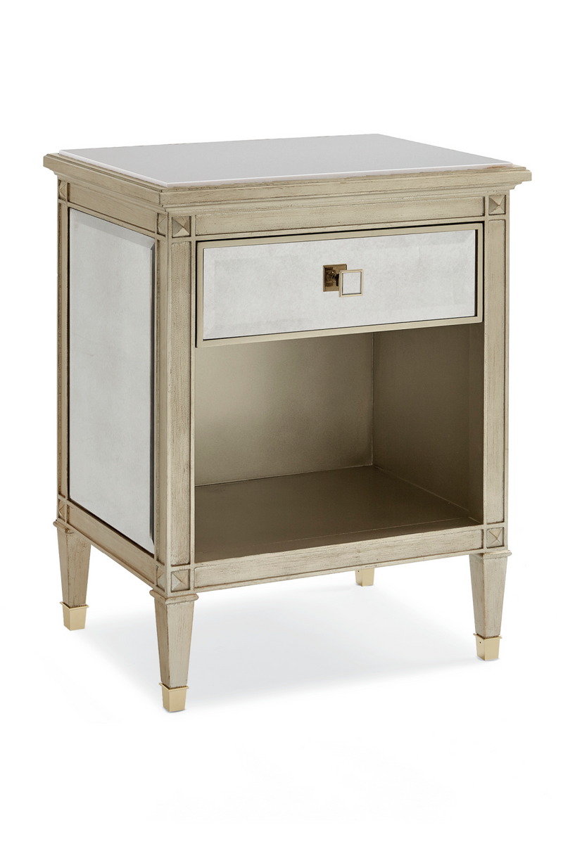 Beveled Antique Mirror Nightstand | Caracole You're A Beauty | Oroatrade.com