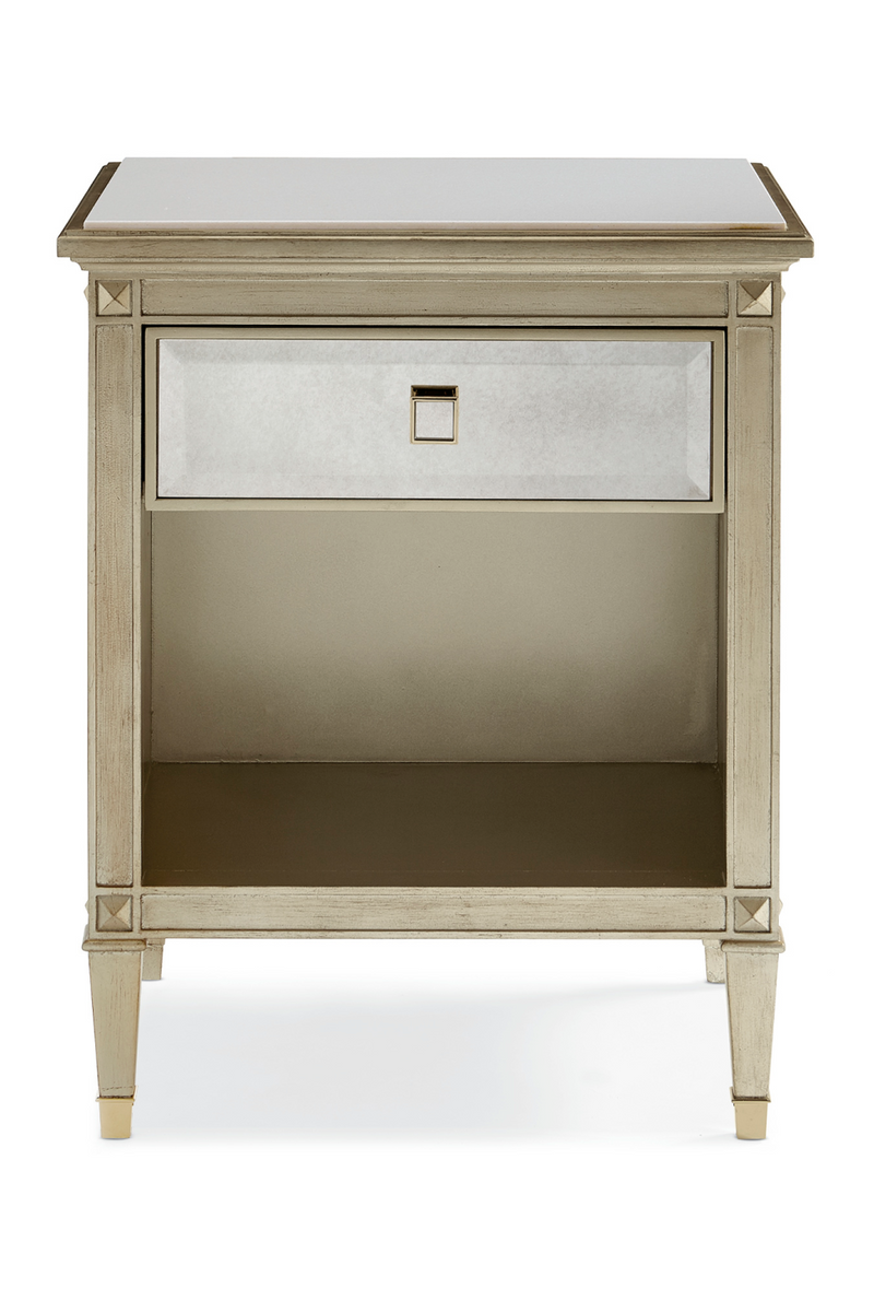 Beveled Antique Mirror Nightstand | Caracole You're A Beauty | Oroatrade.com