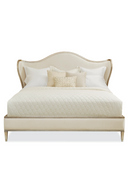 Winged Upholstered Bed | Caracole Bedtime Beauty | Oroatrade.com