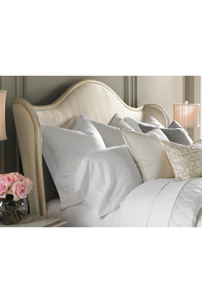 Winged Upholstered Bed | Caracole Bedtime Beauty | Oroatrade.com