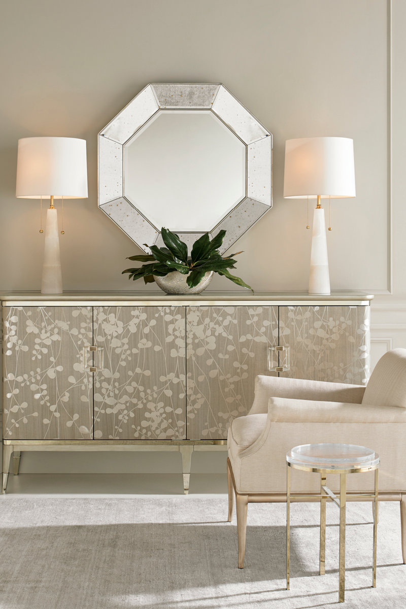 Gold Wooden Sideboard | Caracole Turn A New Leaf | Oroatrade.com