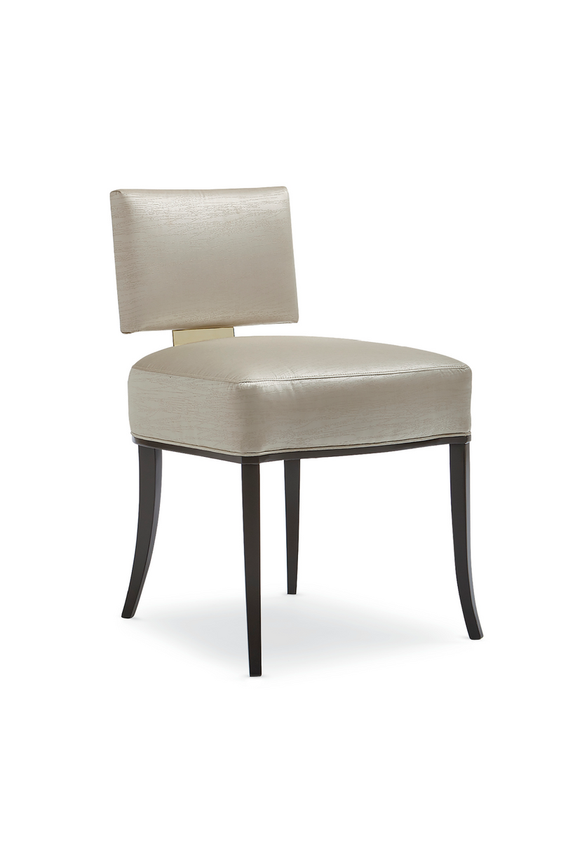Neutral Sateen Dining Chair | Caracole Reserved Seating | Oroatrade.com