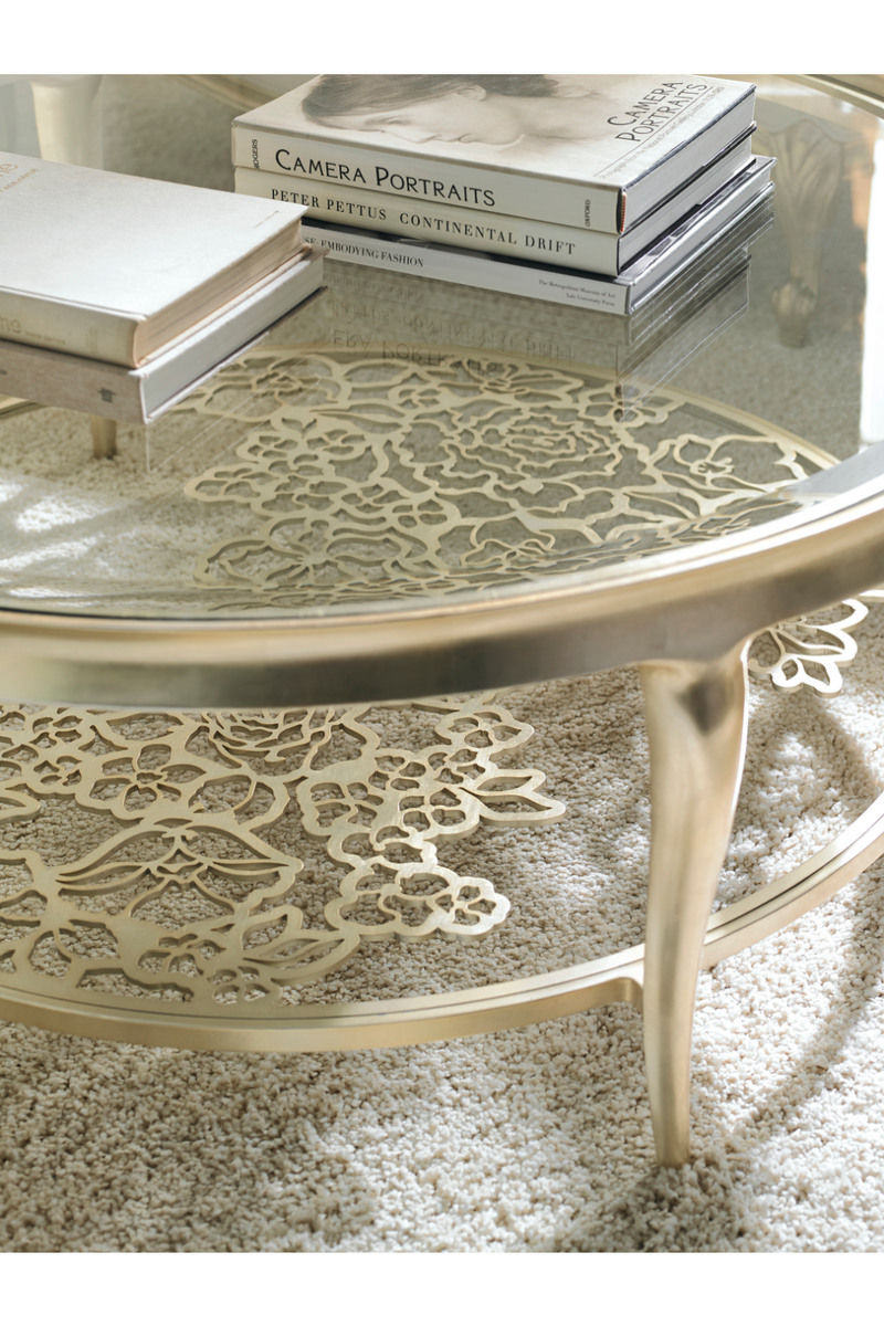 Floral Grille Coffee Table | Caracole Handpicked | Oroatrade.com