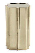 Scalloped Metallic Side Table | Caracole Good As Gold | Oroatrade.com
