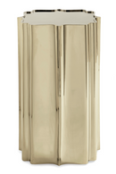 Scalloped Metallic Side Table | Caracole Good As Gold | Oroatrade.com