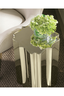 Scalloped Metallic Side Table | Caracole Good As Gold | Oroatrade.com