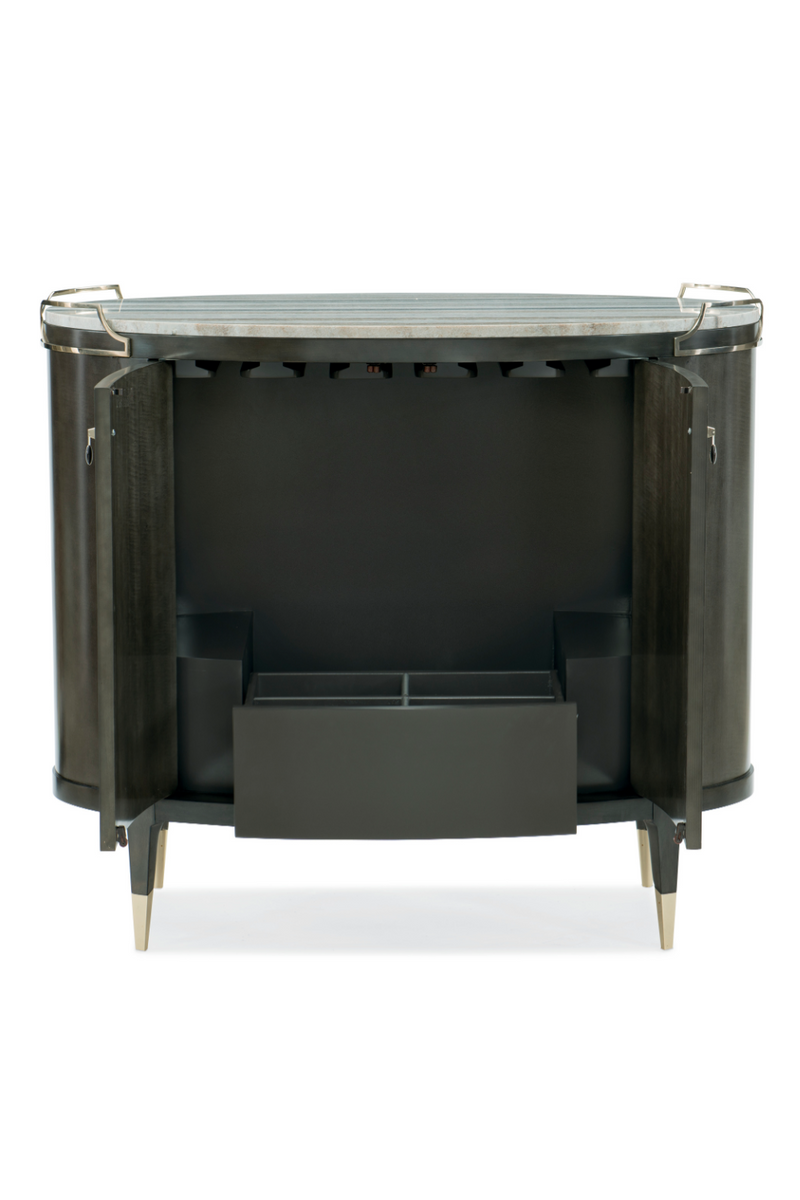 Oval Modern Bar Cabinet | Caracole Mix-ology | Oroatrade.com