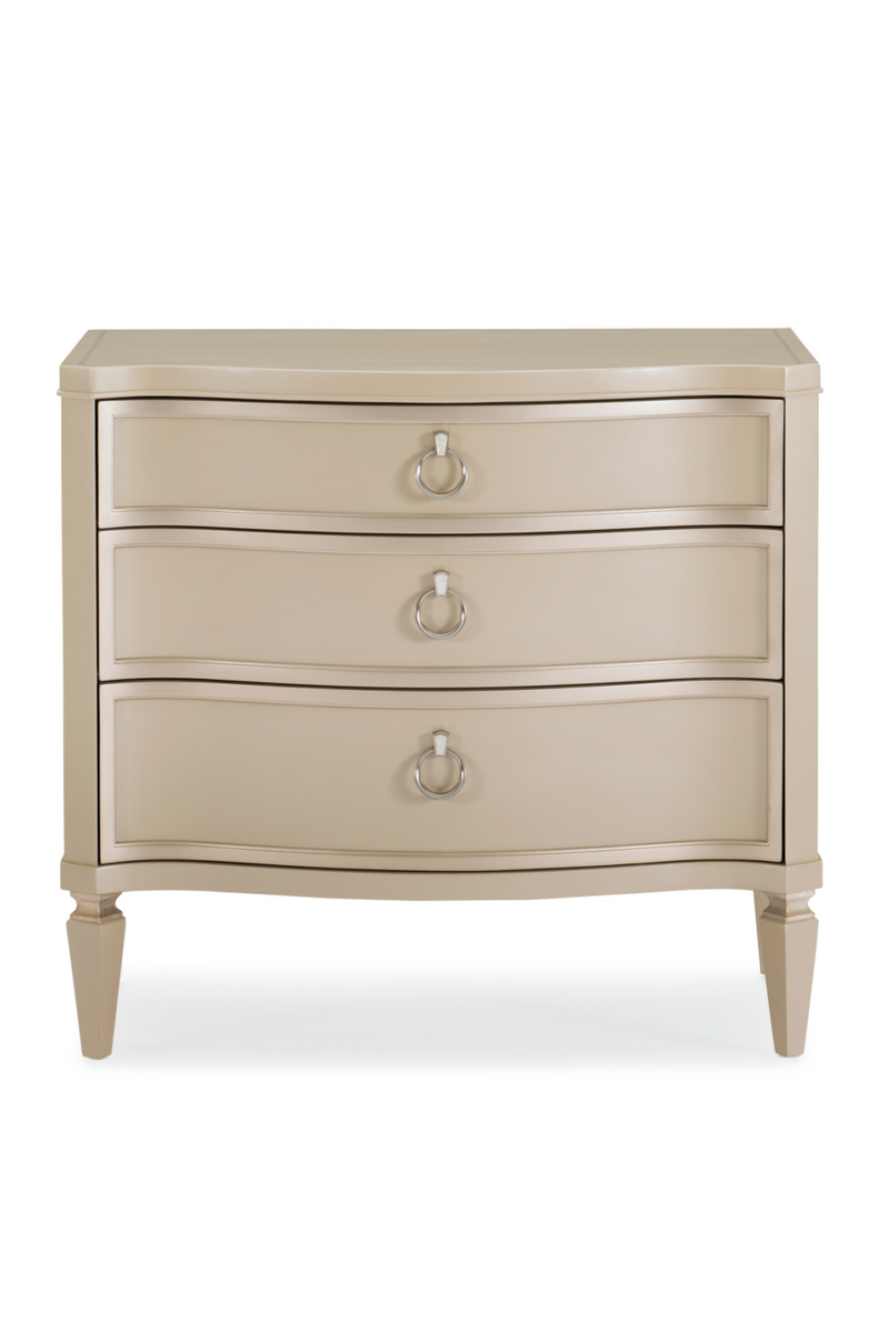 Beige Modern Classic Nightstand | Caracole Next To Me | Oroatrade.com