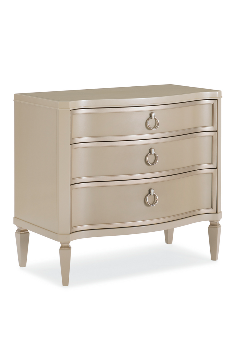 Beige Modern Classic Nightstand | Caracole Next To Me | Oroatrade.com