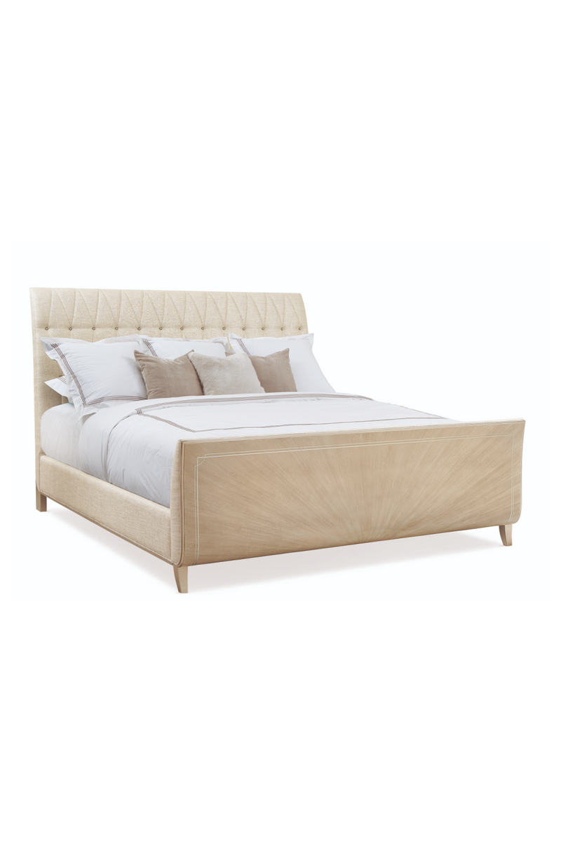 Cream Diamond Tufted California King Bed | Caracole Jubilee | Oroatrade.com