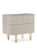 Beige Fluted Nightstand | Caracole True Love | Oroatrade.com