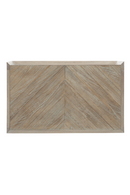 Chevron Patterned Nightstand | Caracole Crossed Purposes | Oroatrade.com