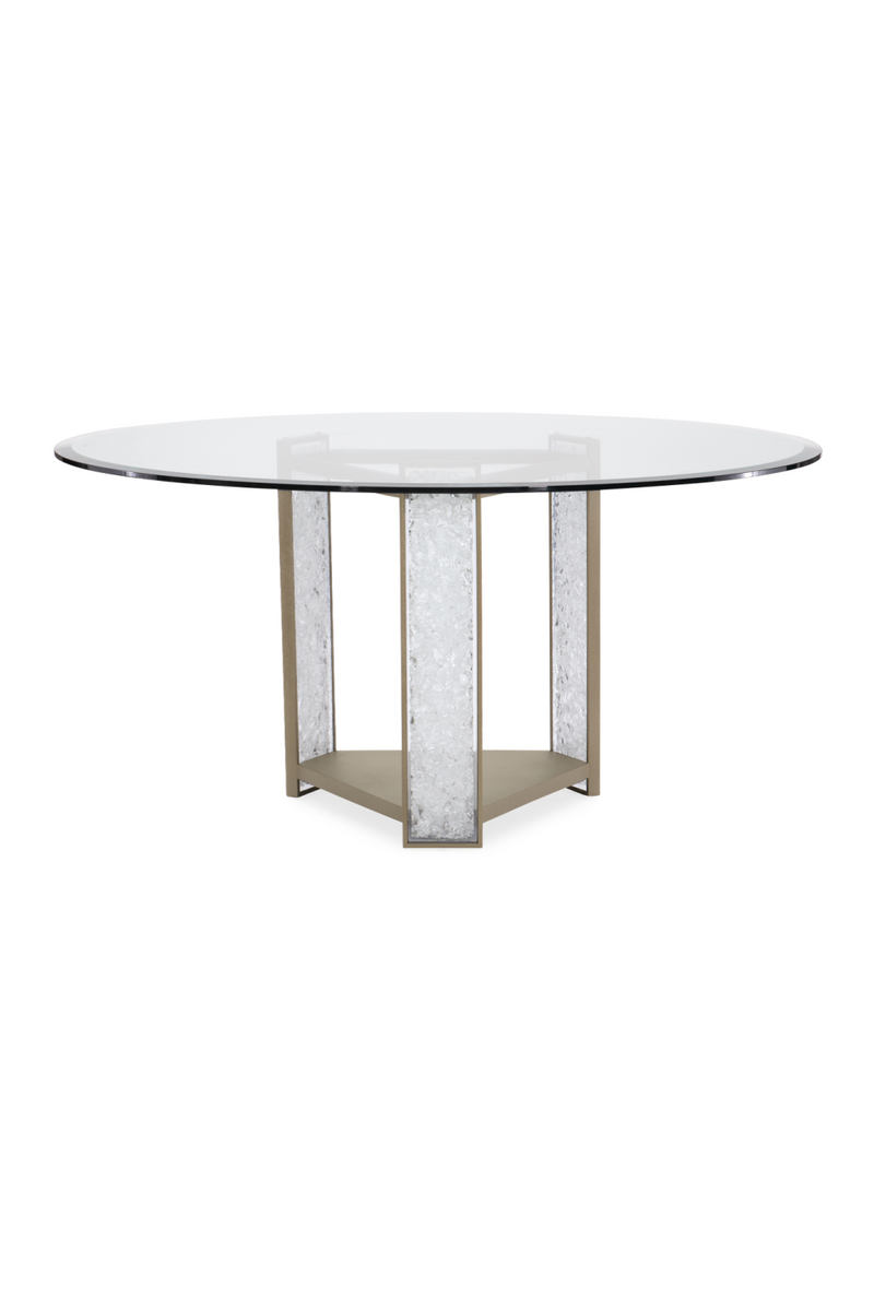Crystal Pillars Dining Table Base | Caracole Break The Ice | Oroatrade.com