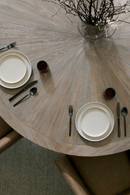 Round Ash Dining Table | Caracole Rough And Ready 54 | Oroatrade.com