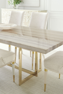 Beige Marble Dining Table | Caracole Wish You Were Here | Oroatrade.com