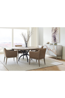 Brown Leather Dining Armchair | Caracole Free And Easy | Oroatrade.com